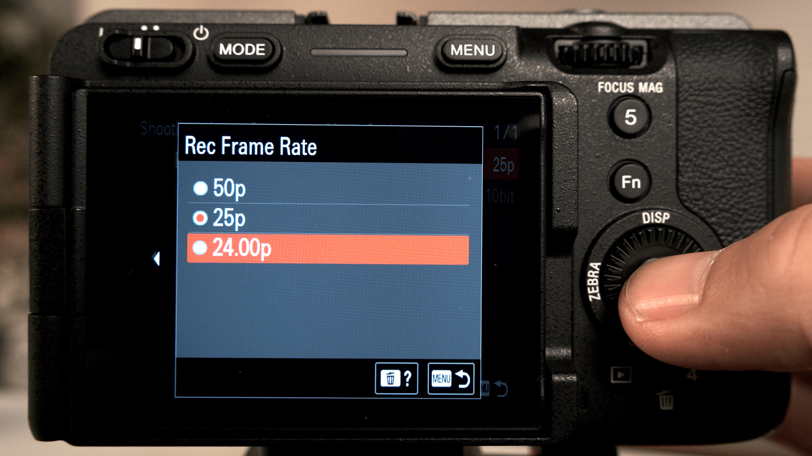 Sony FX3 05 FrameRate